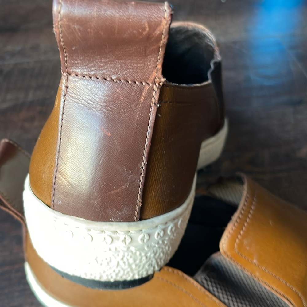 Jimmy Choo Brown Slip-On Leather Loafers - Picture 7 of 8